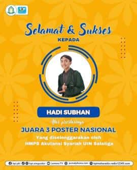 Mahasiswa KPI Raih Juara 3 Tingkat Nasional Desain Poster